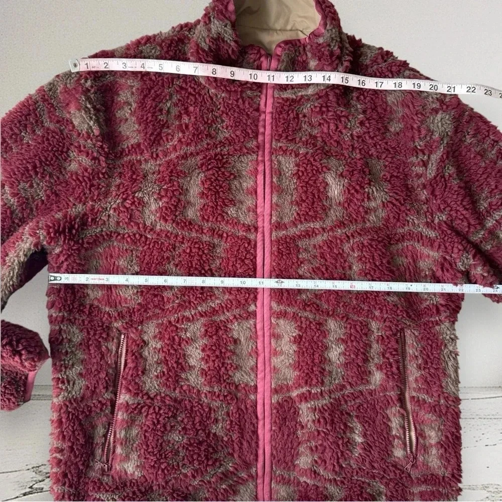 JOHN ELLIOTT REVERSIBLE POLAR FLEECE FULL ZIP ROAN JACQUARD Size 3 / L